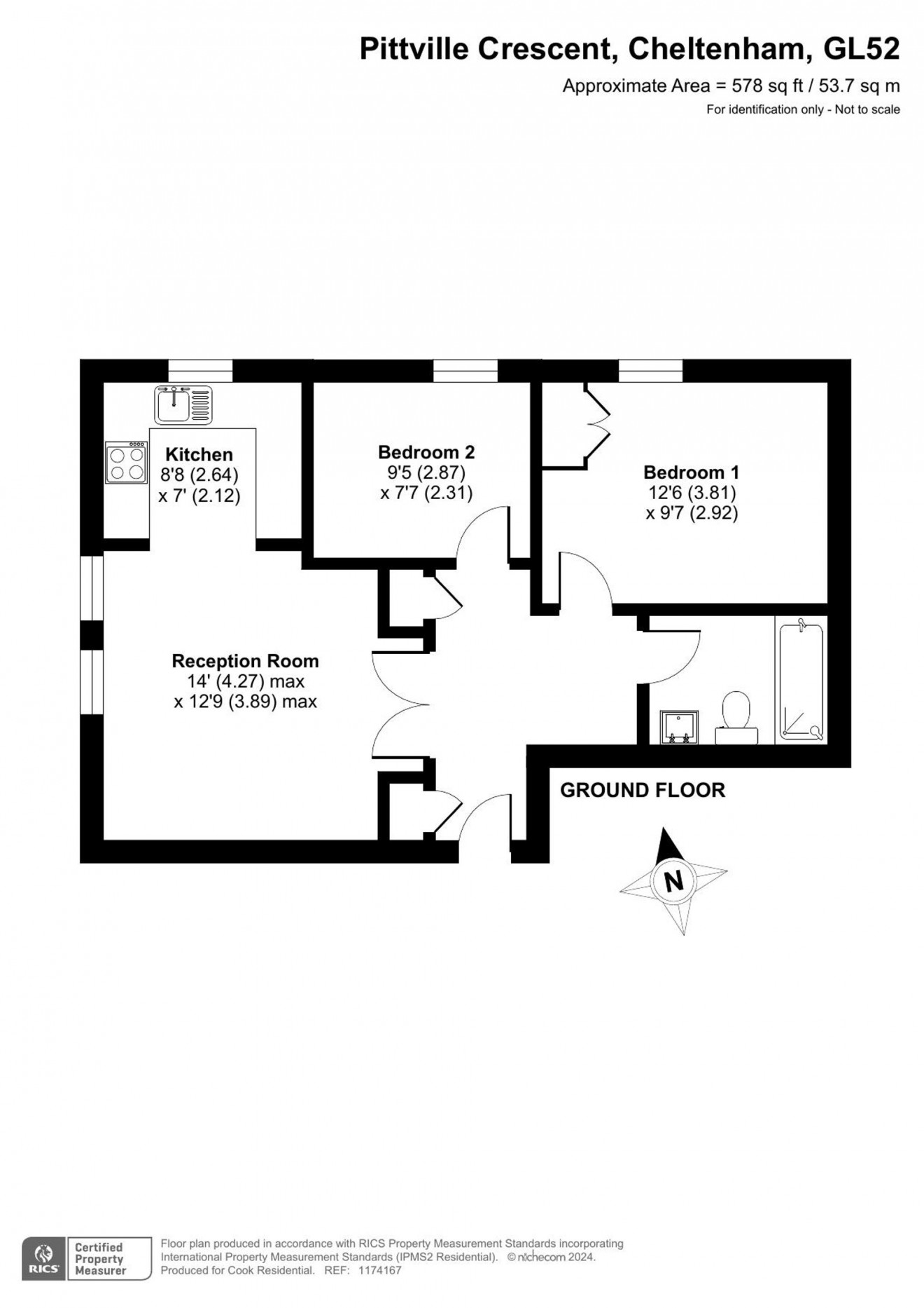 Floorplan for Pittville Crescent, John Forbes House, GL52