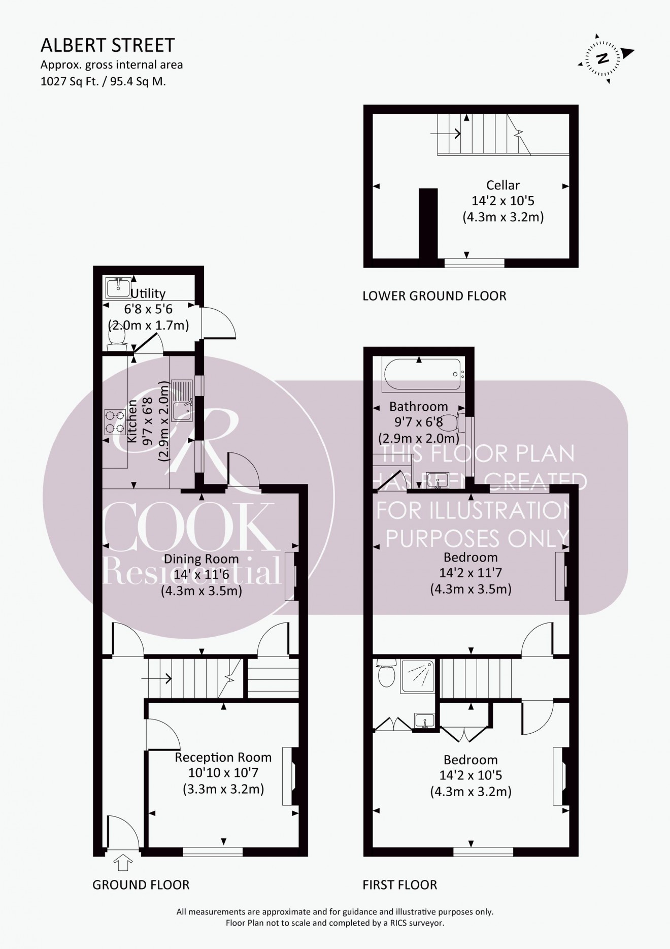 Floorplan for Albert Street, Cheltenham