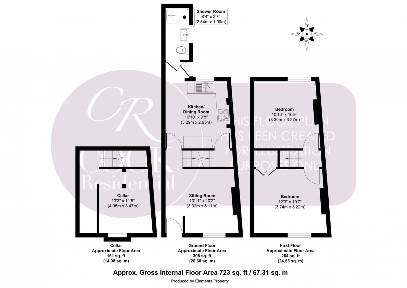 Floorplan for Market Street, Cheltenham