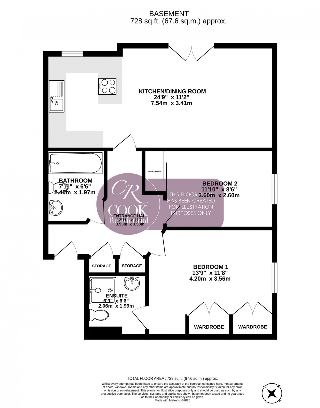 Floorplan for Church Road, Cheltenham
