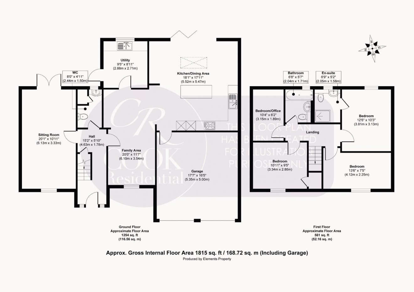 Floorplan for Apple Orchard, Prestbury, GL52