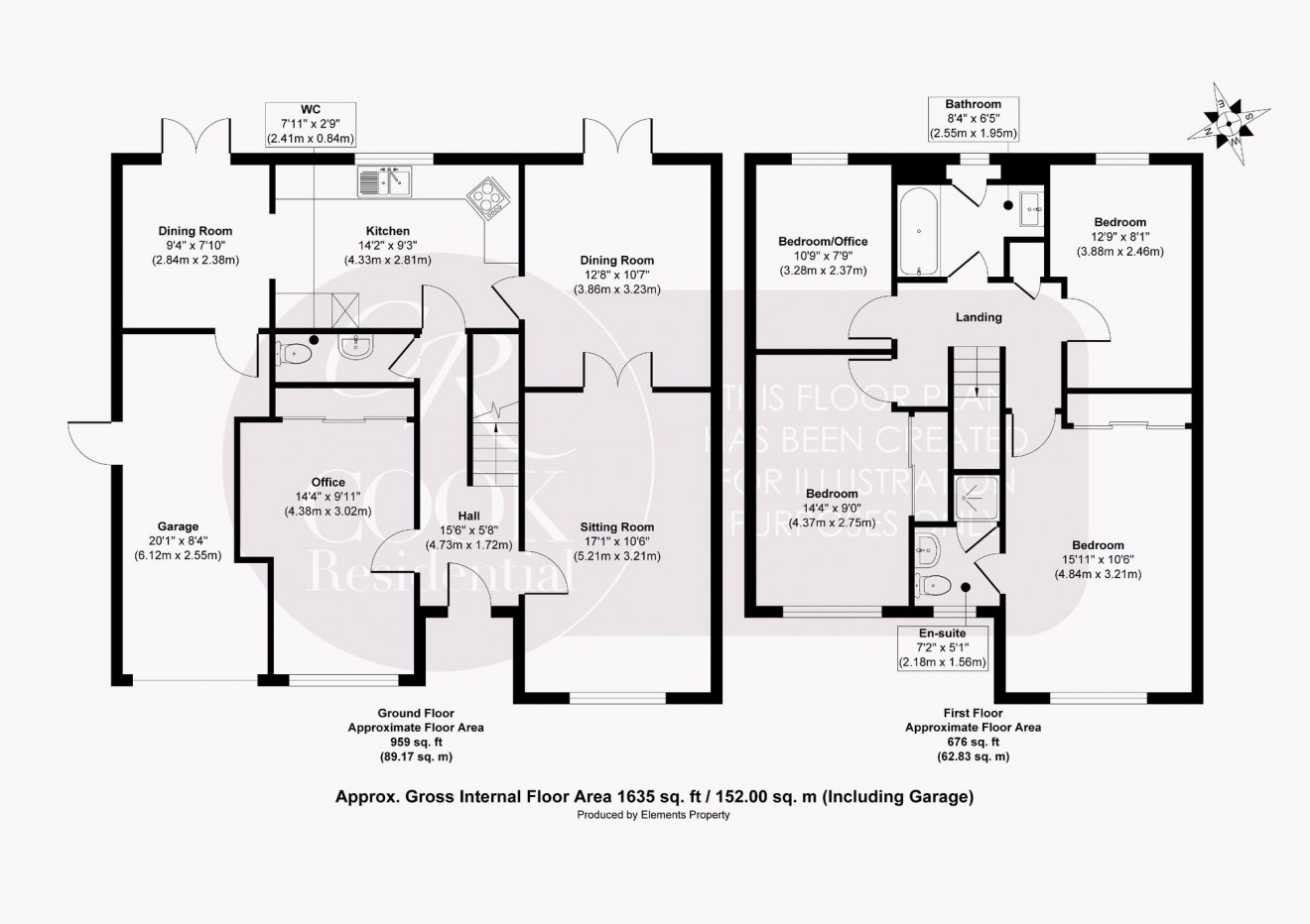 Floorplan for Barrington Avenue, The Reddings, GL51