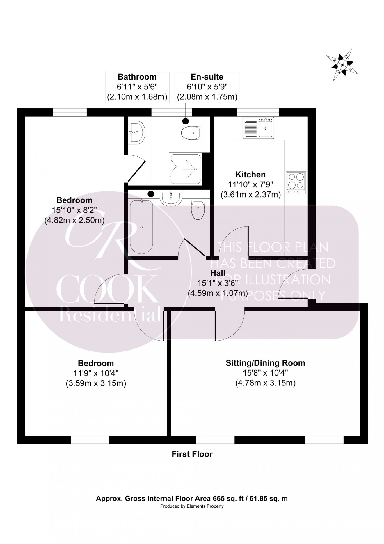 Floorplan for Sherborne Street, Cheltenham, GL52