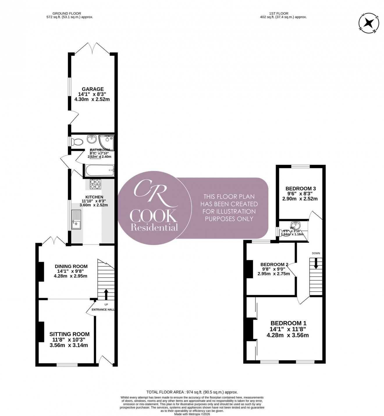 Floorplan for Albert Street, Cheltenham