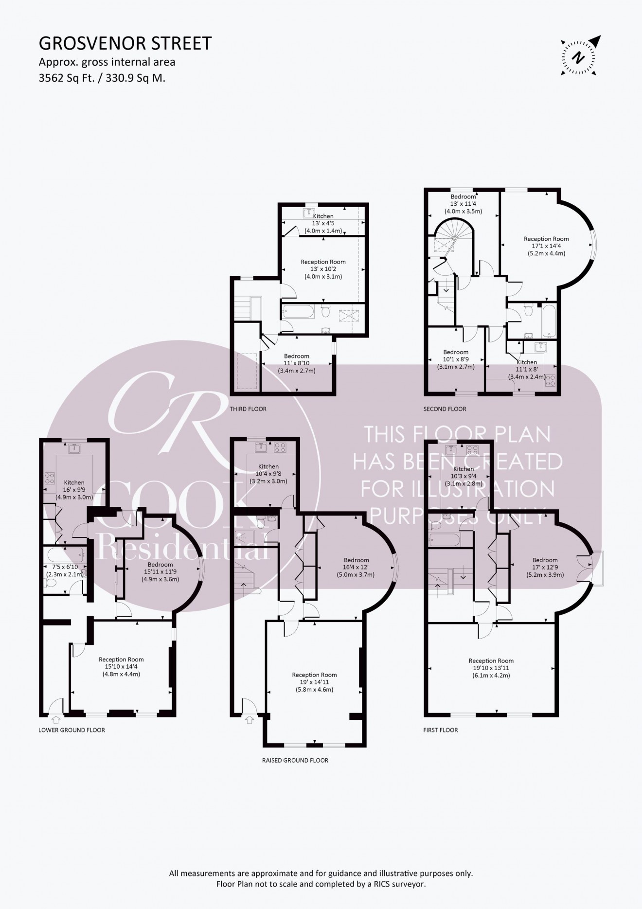 Floorplan for Grosvenor Street, Cheltenham Town Centre