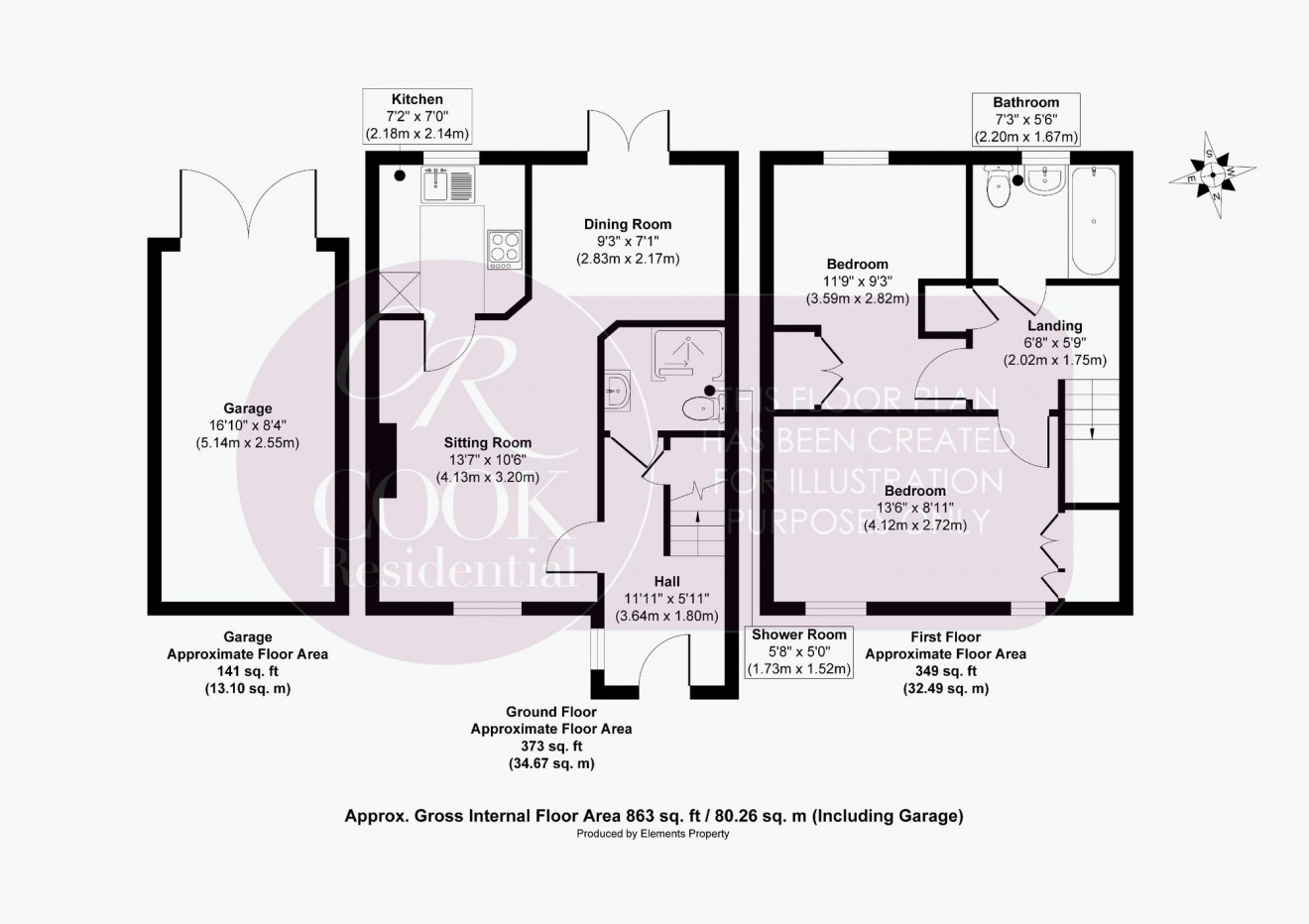 Floorplan for Glebe Farm Court, Up Hatherley, GL51