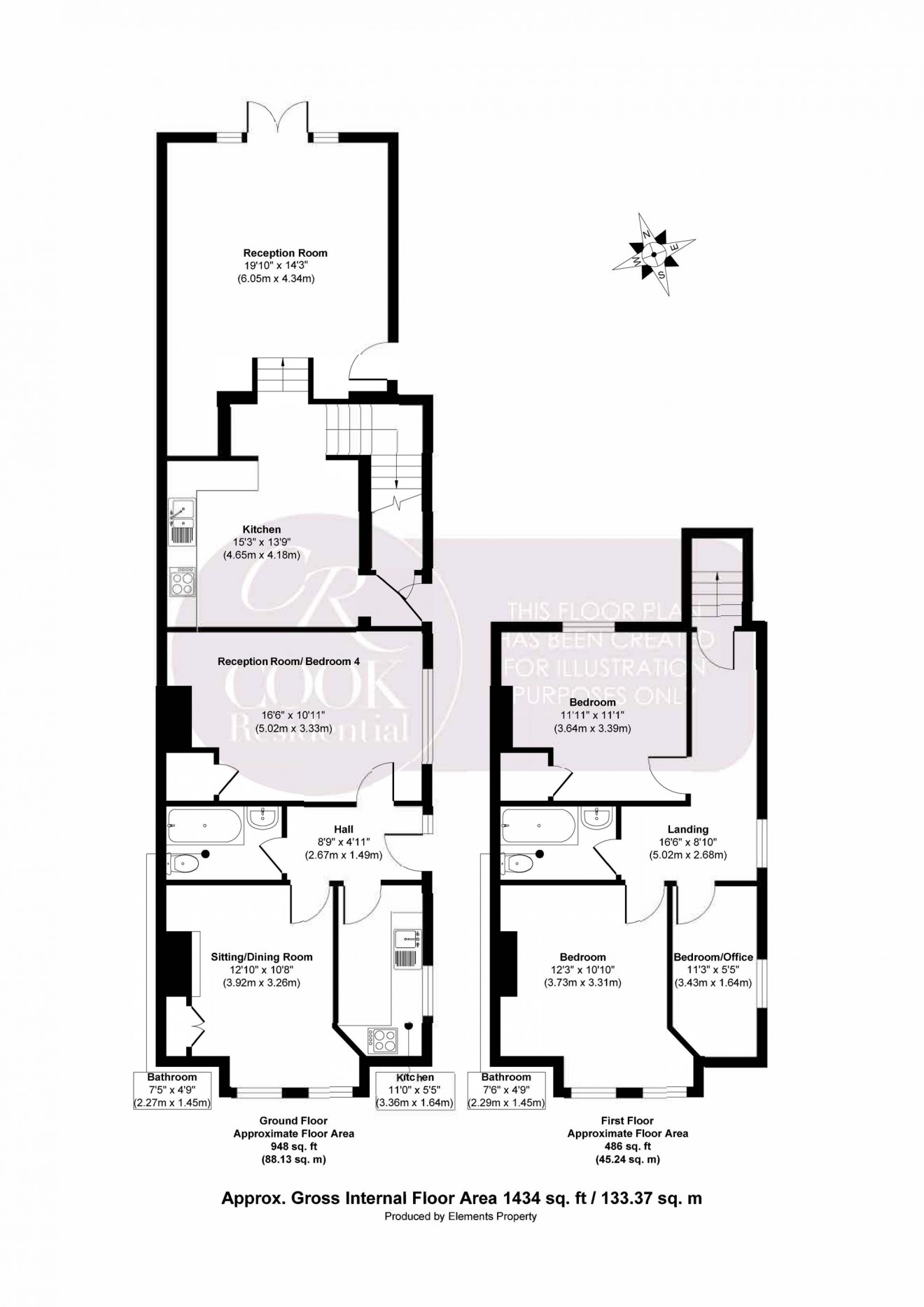 Floorplan for Swindon Lane, Cheltenham, GL50