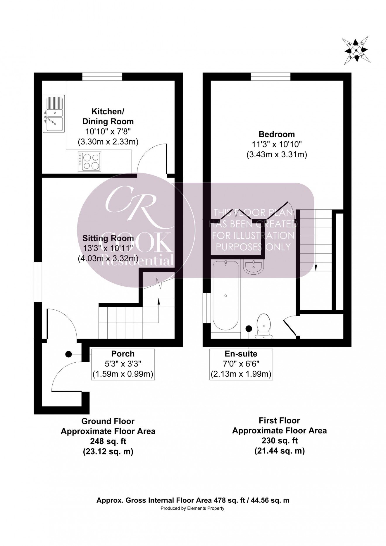 Floorplan for Lansdown Crescent, Lansdown