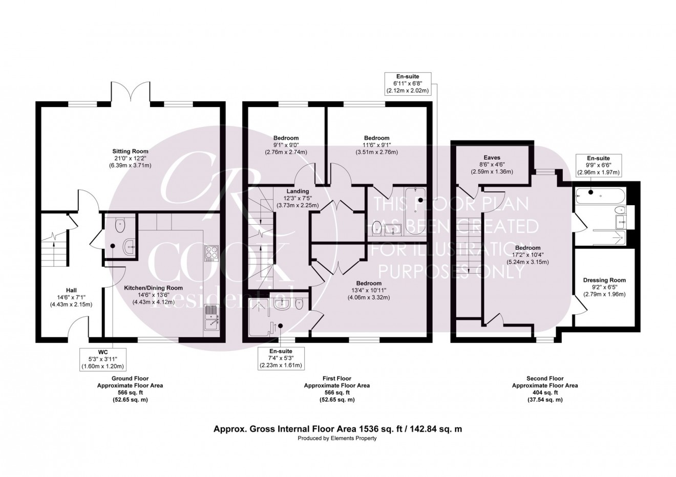 Floorplan for Gabell Road, Cheltenham, GL53