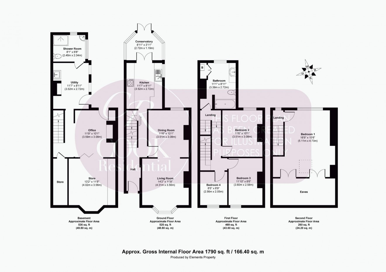 Floorplan for Haywards Road, Cheltenham, GL52