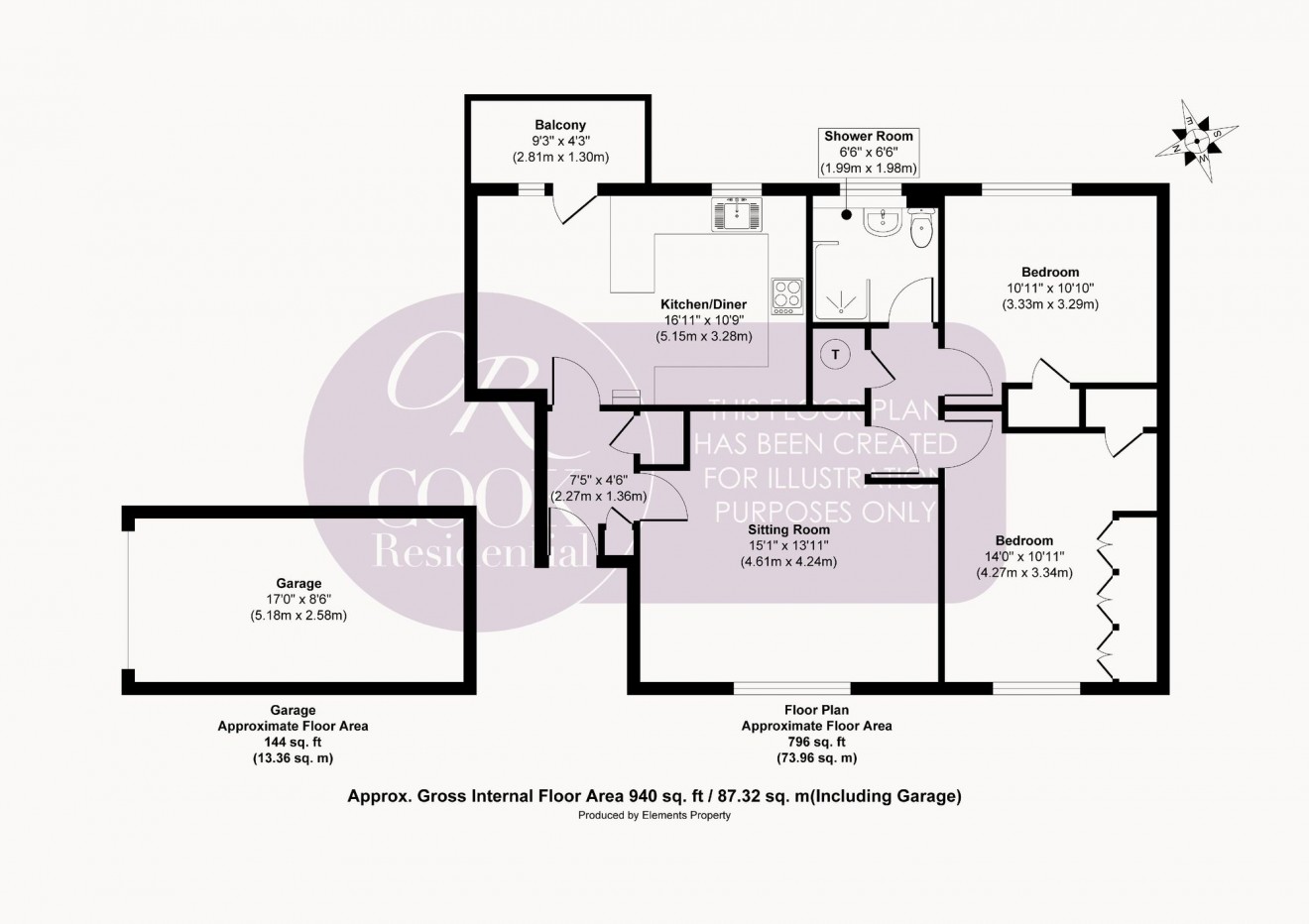 Floorplan for Prestbury, Finchcroft Court, GL52