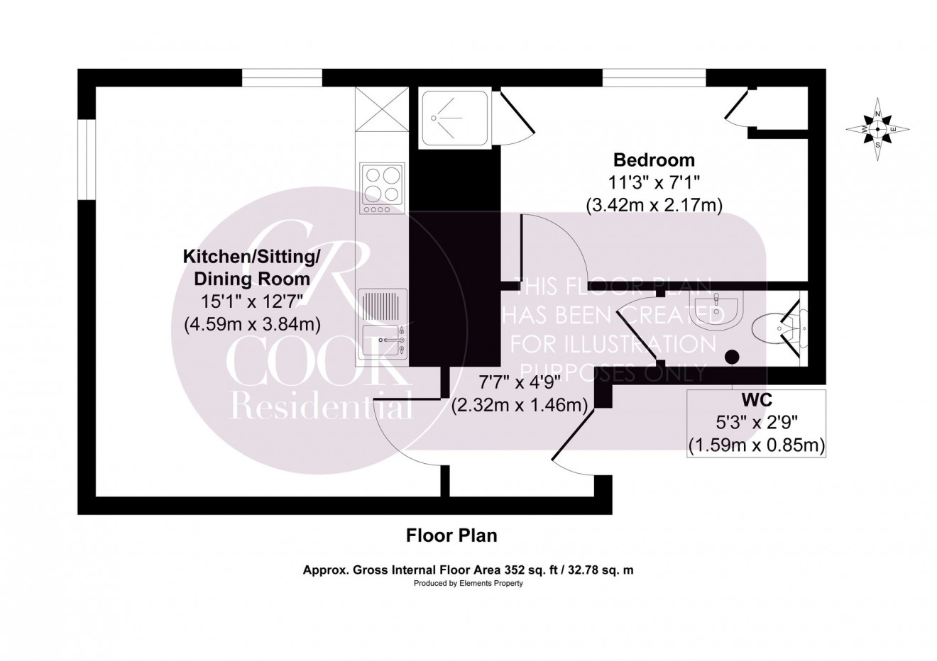 Floorplan for Lansdown Road, Cheltenham, GL50