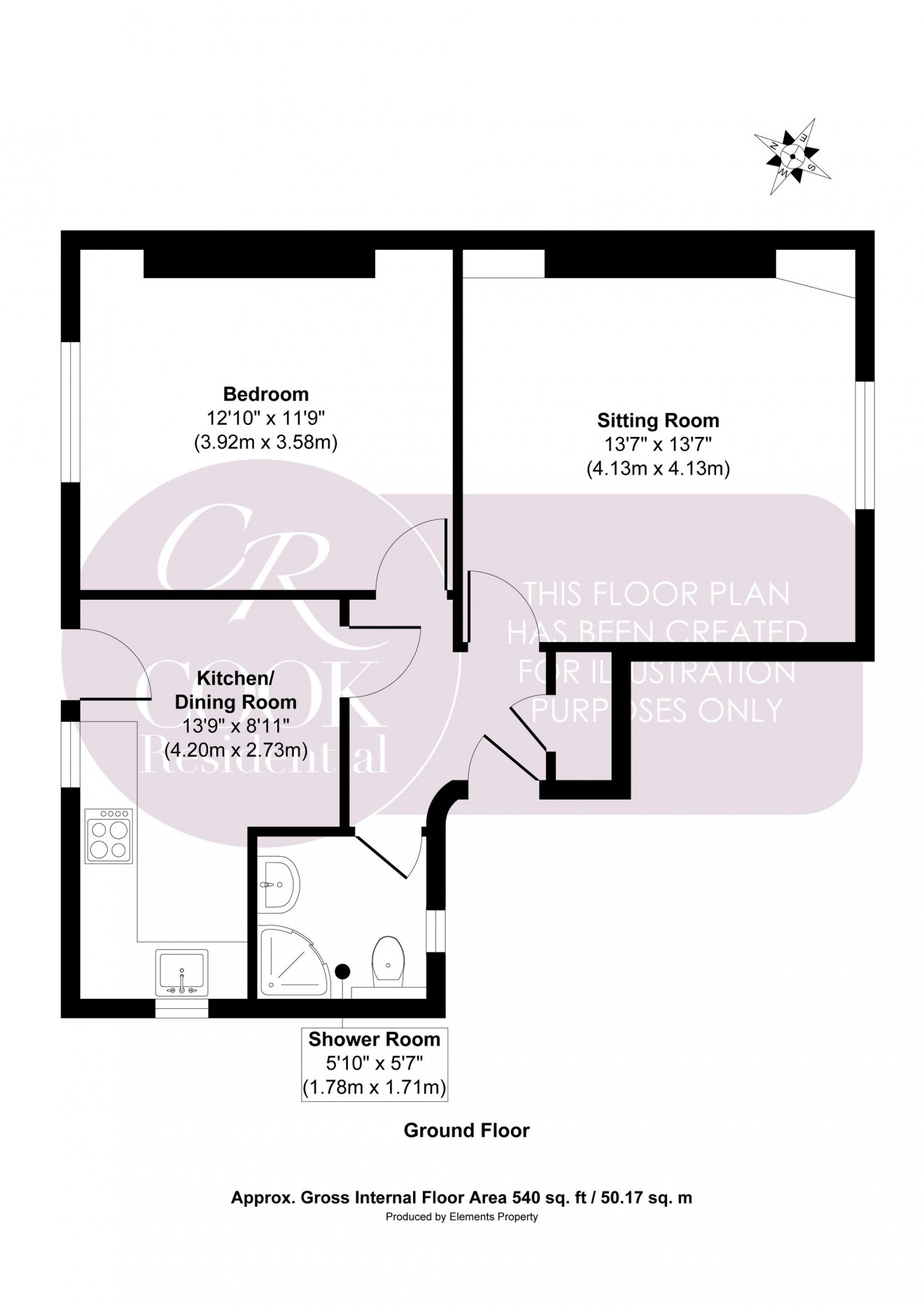 Floorplan for Grosvenor Street, Cheltenham Town Centre