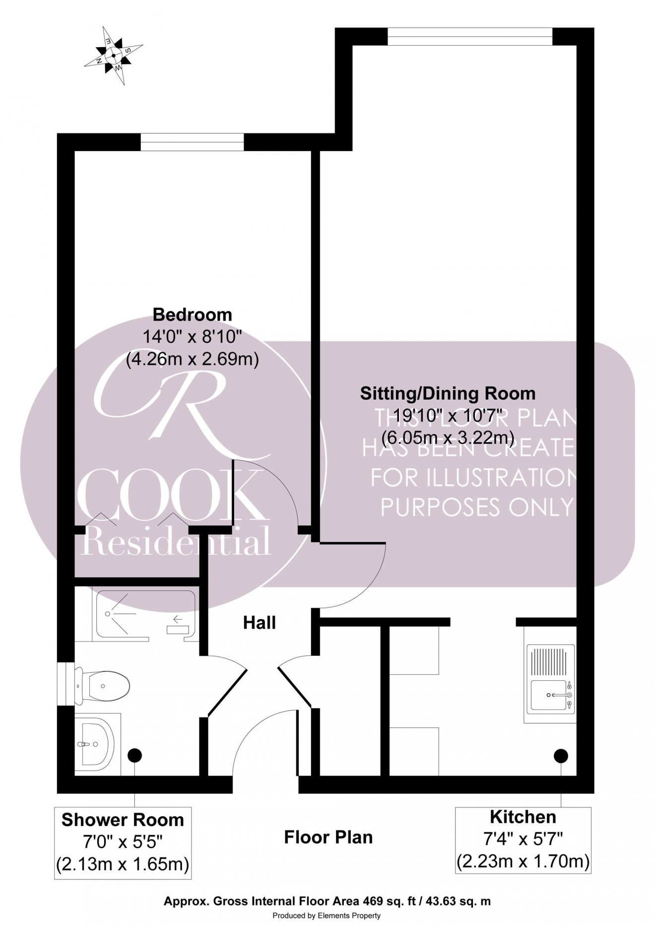 Floorplan for Christchurch Road, Cheltenham