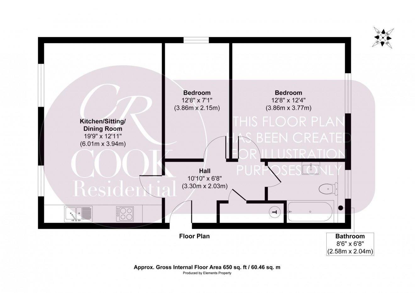 Floorplan for Prestbury Road, Cheltenham, GL52