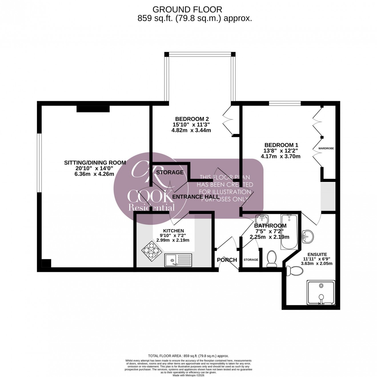 Floorplan for Pittville Circus Road, Pittville