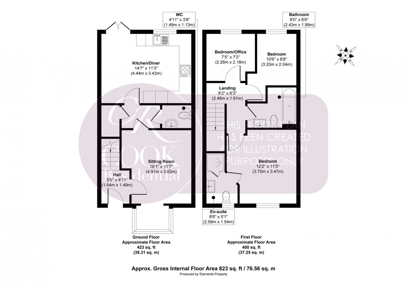 Floorplan for Prestbury Road, Cheltenham, GL52
