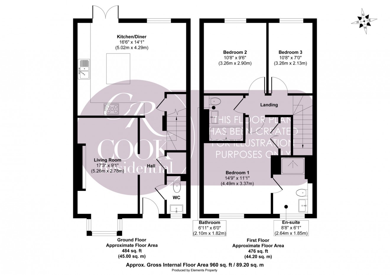Floorplan for Broad Acre Road, Prestbury