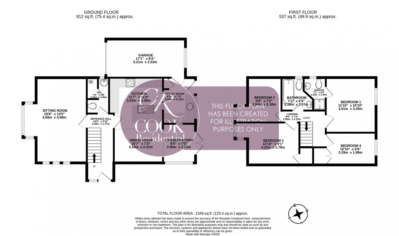 Floorplan for Apple Orchard, Prestbury
