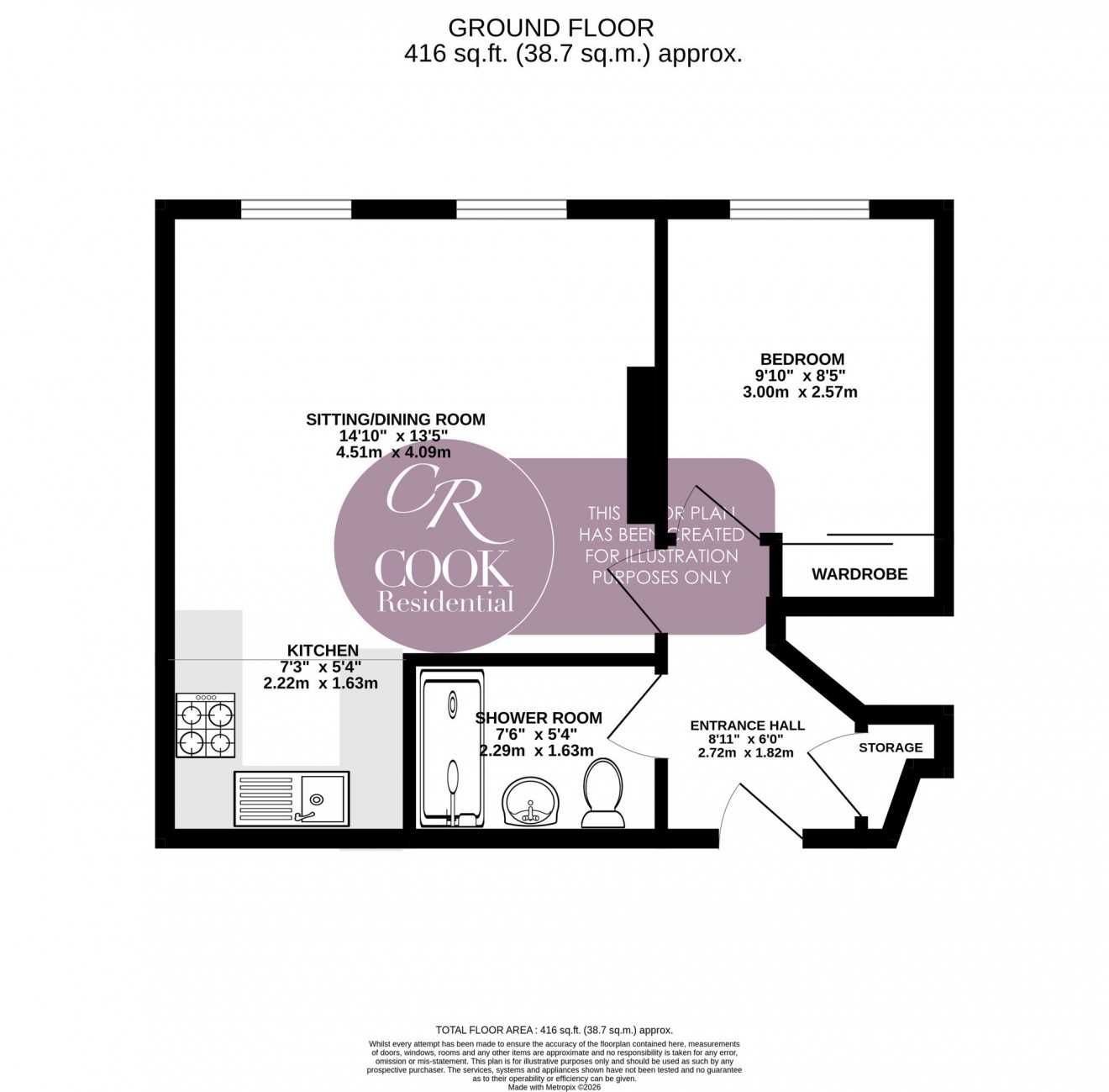 Floorplan for Bennington Street, Cheltenham Town Centre