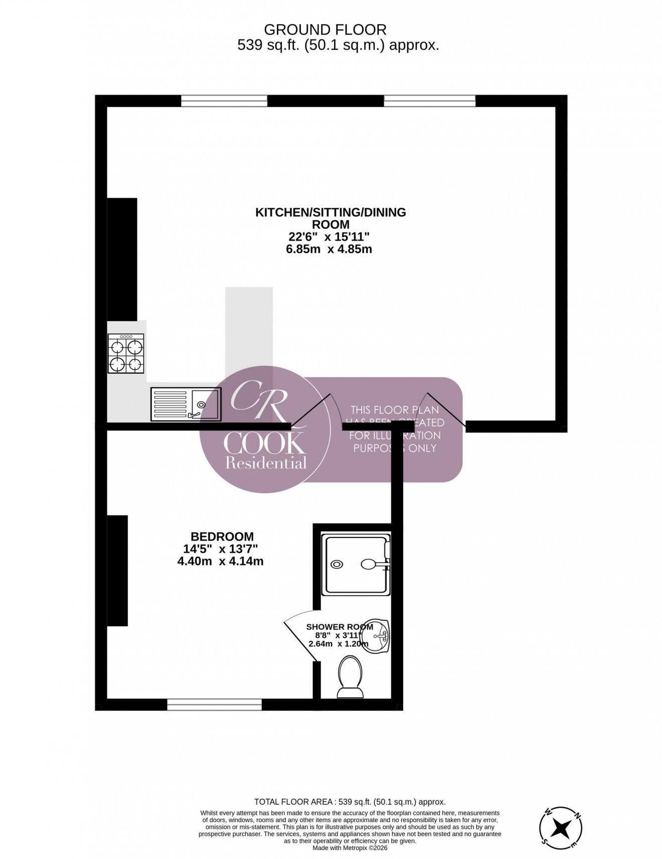 Floorplan for Wellington Street, Buckingham House Wellington Street, GL50