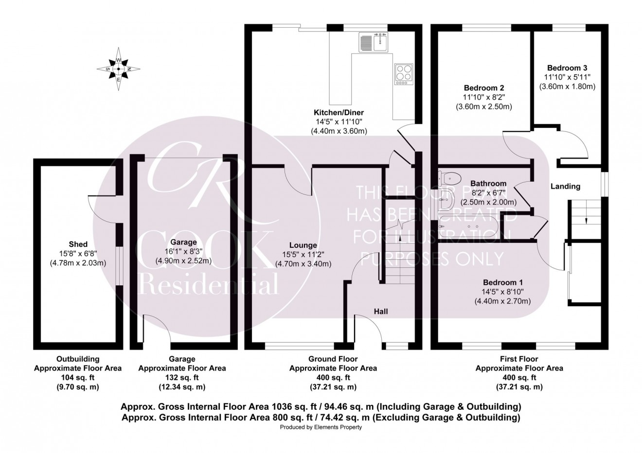 Floorplan for Roman Hackle Avenue, Cheltenham, GL50