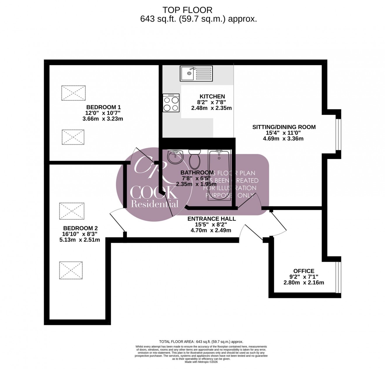 Floorplan for Ambrose Street, Town Centre