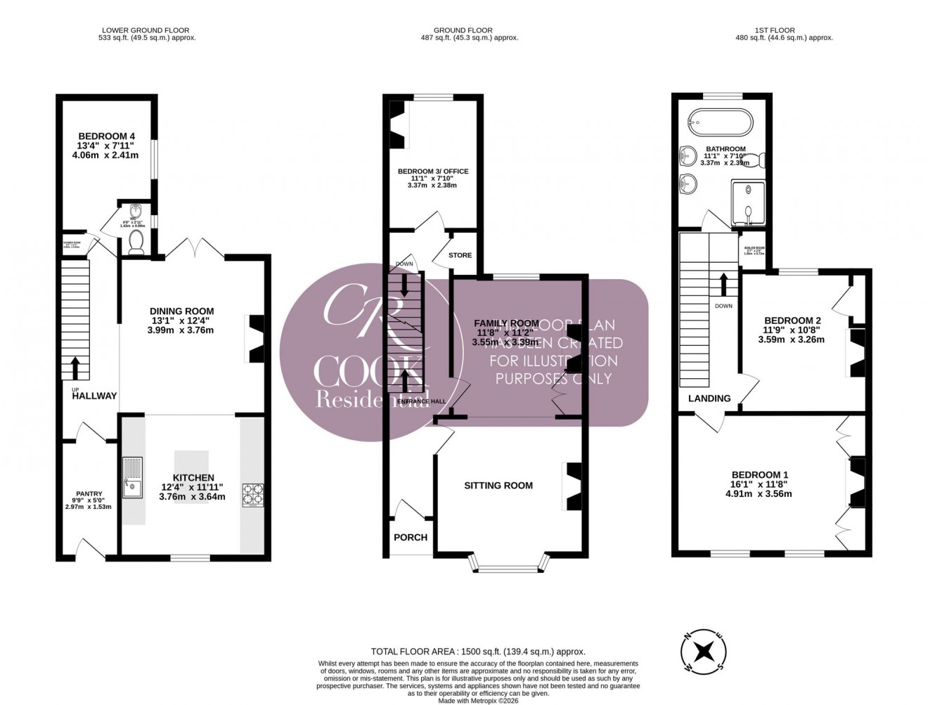 Floorplan for Malvern Road, Christchurch