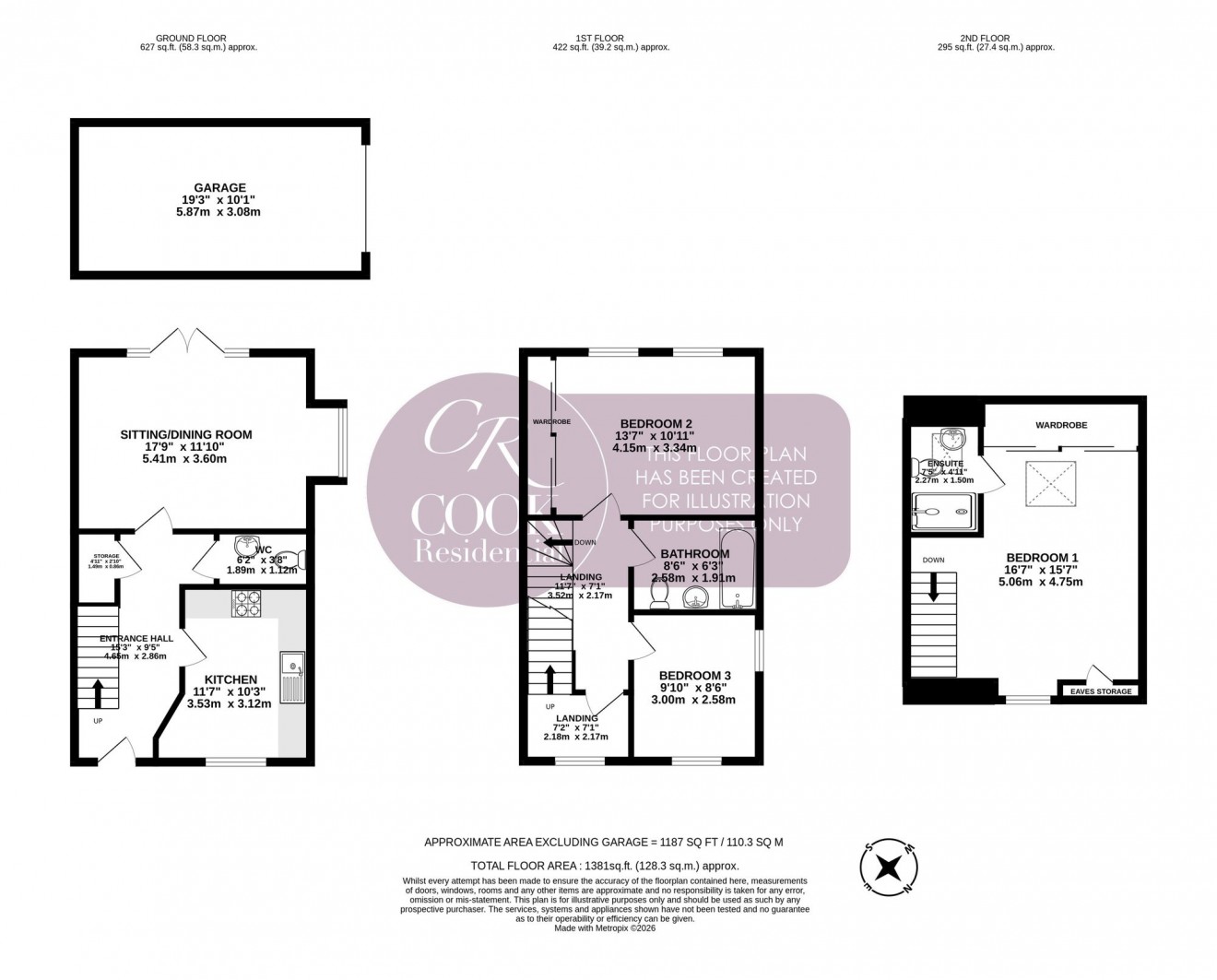 Floorplan for Tutor Court, Cheltenham