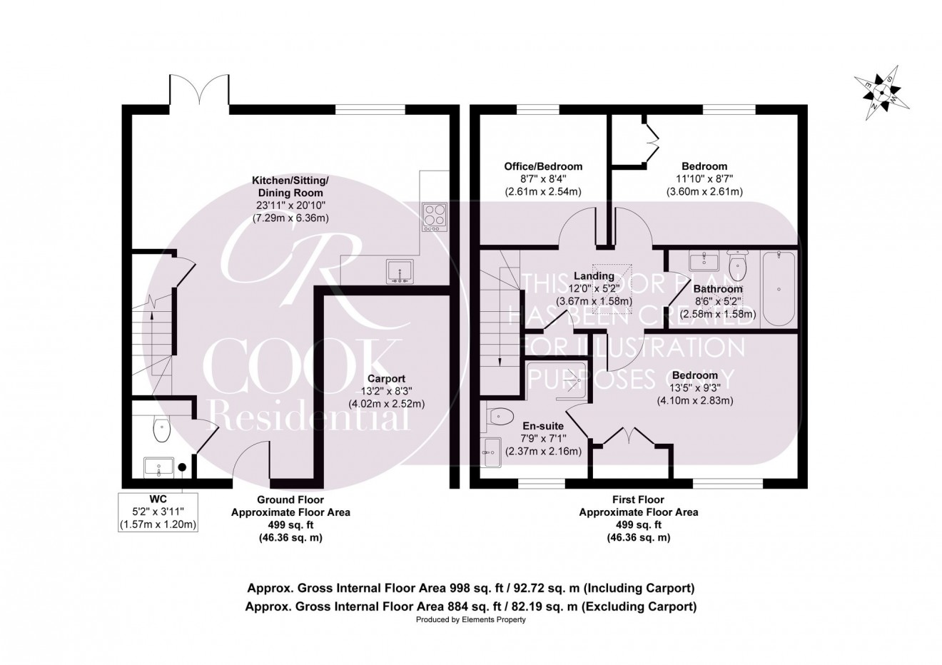 Floorplan for Grove Street, Cheltenham, GL50