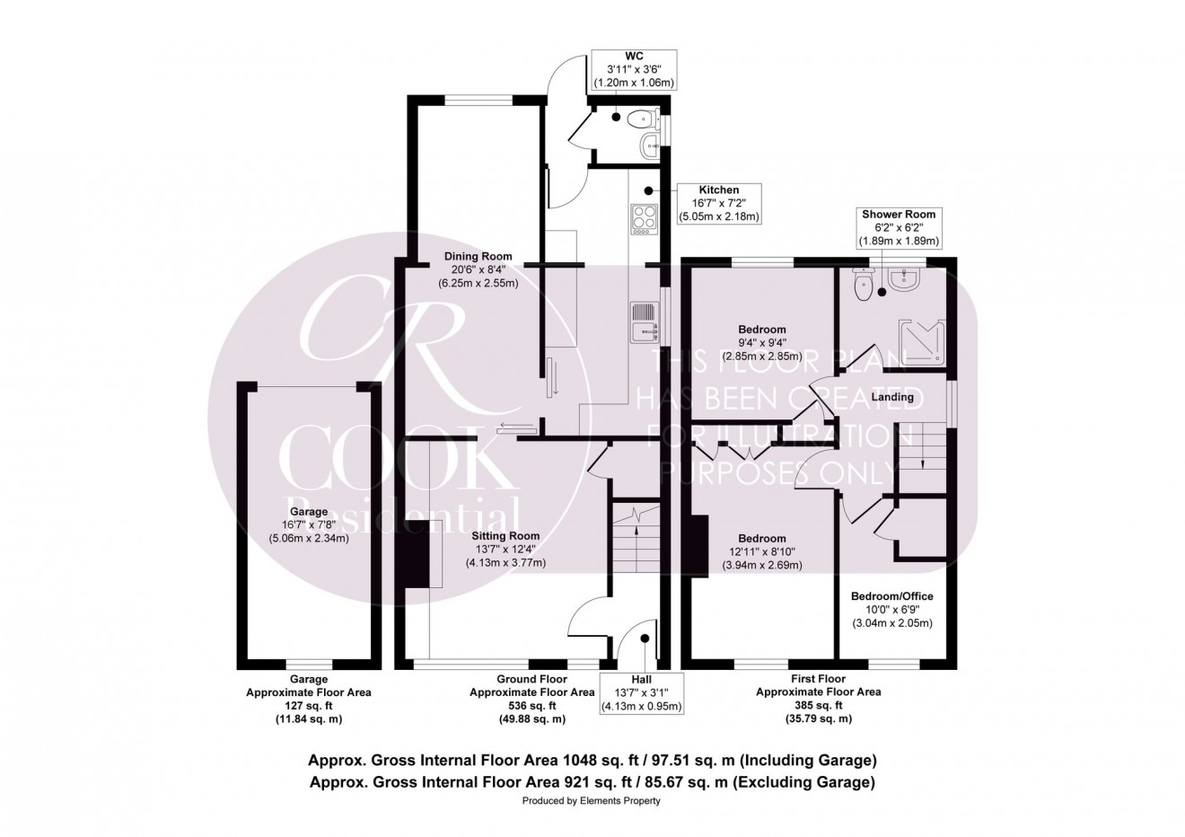 Floorplan for Linwell Close, Cheltenham, GL50