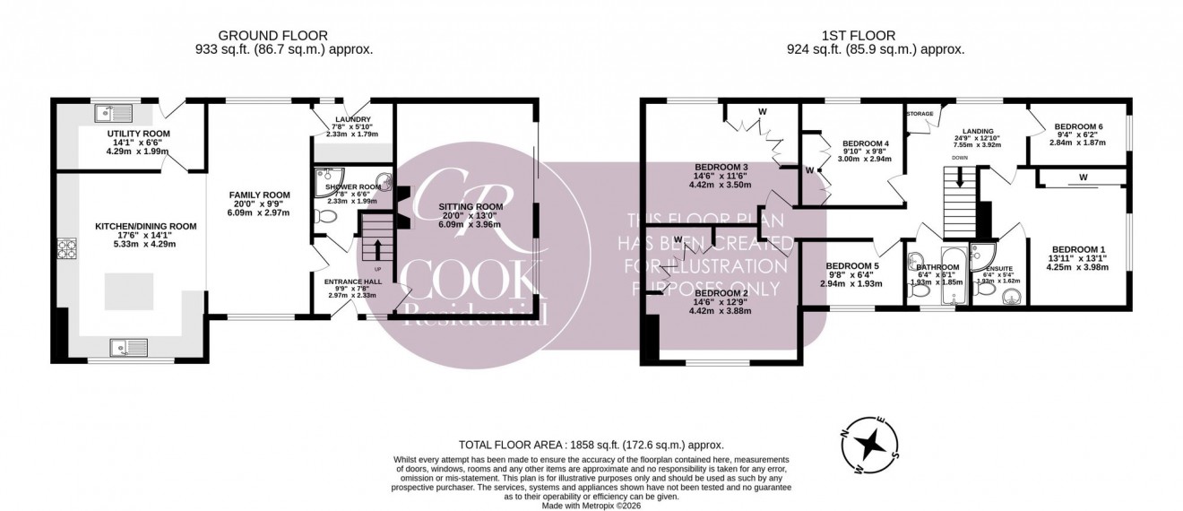 Floorplan for Old Tewkesbury Road, Norton