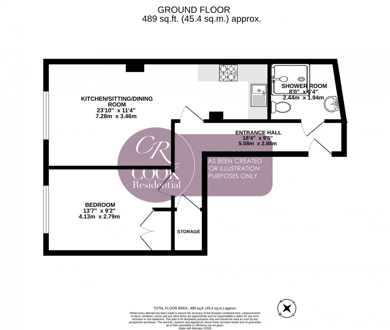 Floorplan for Knapp Road, Cheltenham Town Centre