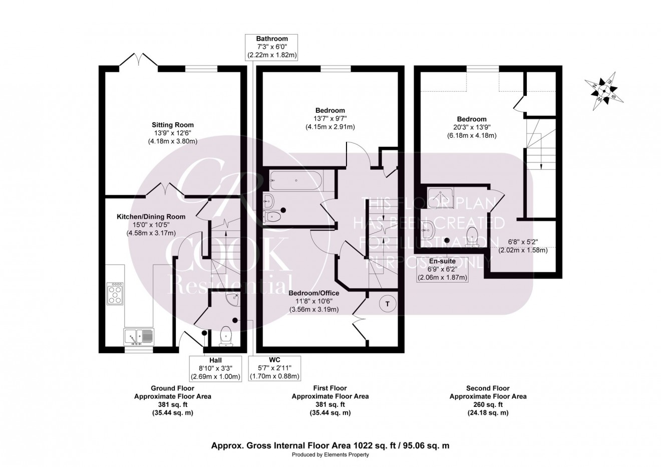 Floorplan for Station Road, Andoversford, GL54