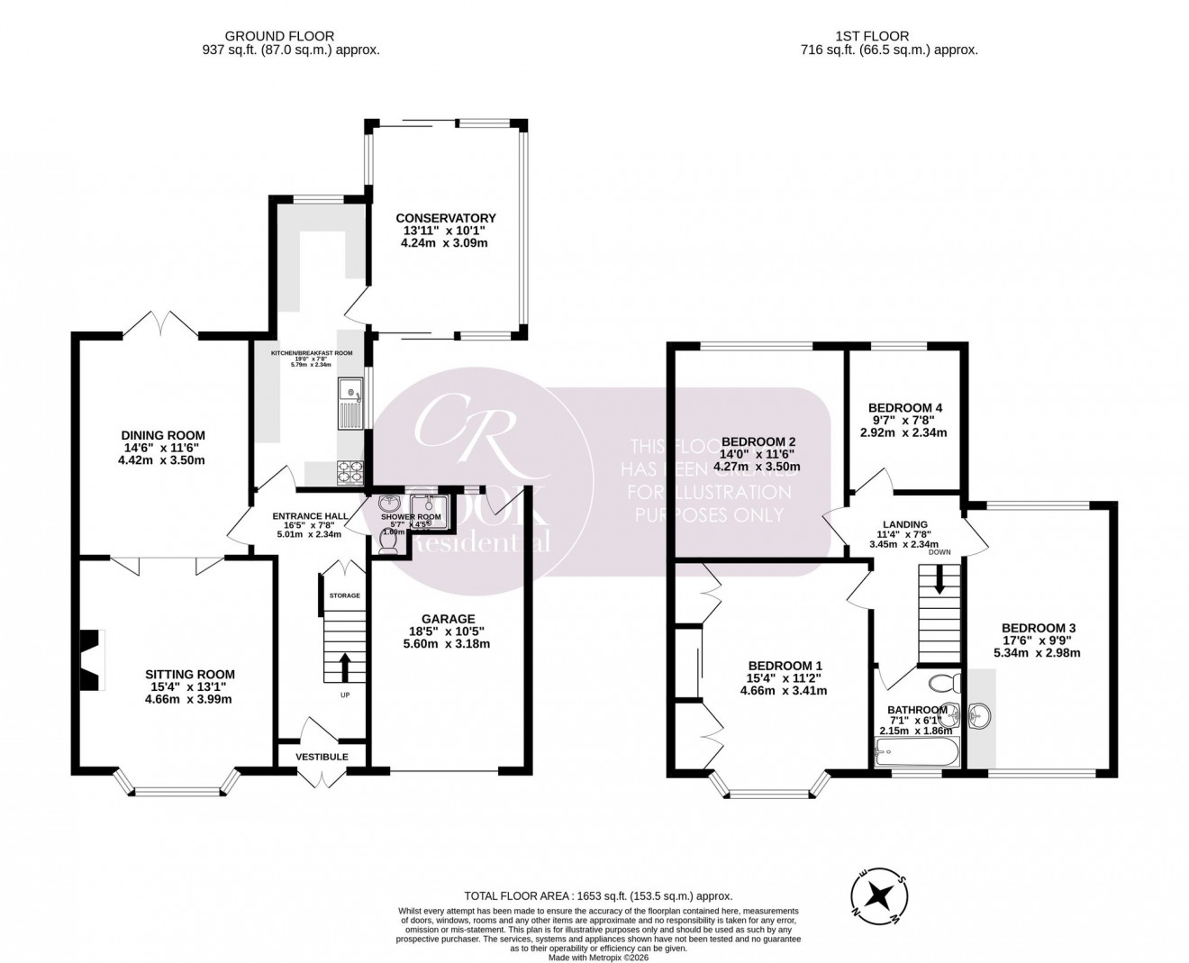 Floorplan for Brooklyn Road, Cheltenham