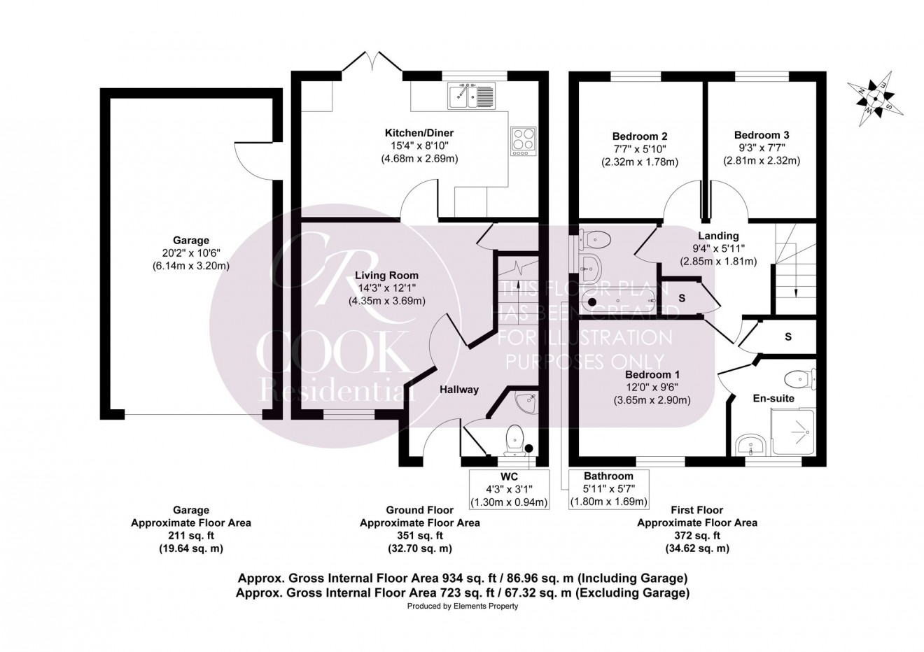 Floorplan for Fairford Road, Cheltenham, GL52