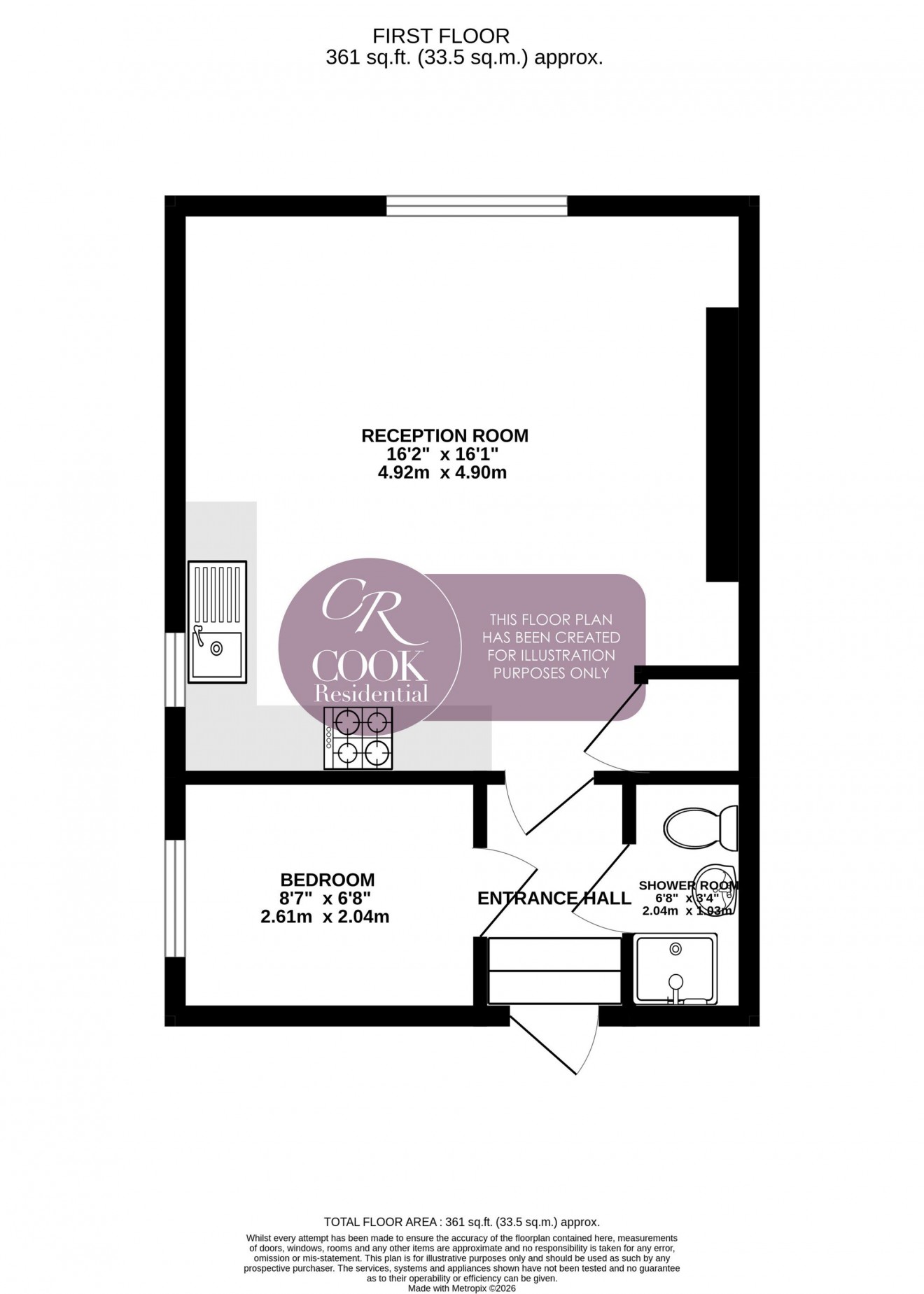 Floorplan for Lansdown Place, Lansdown