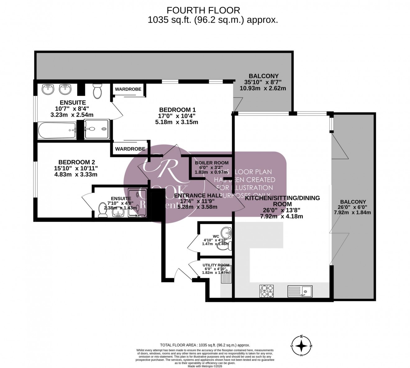 Floorplan for Lansdown Road, Harris Court