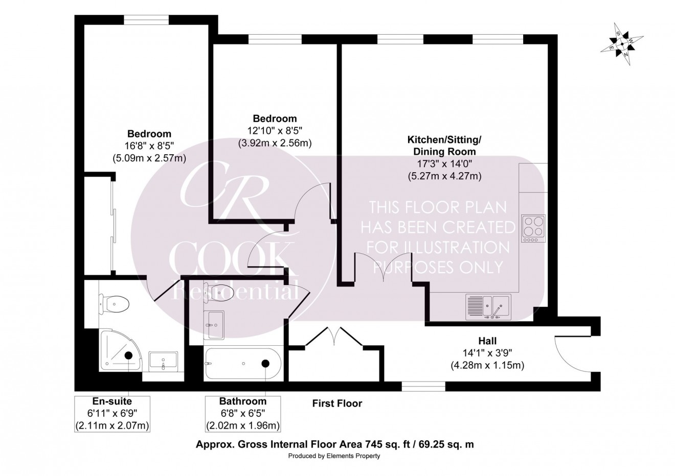 Floorplan for Prince Regent Mews, Cheltenham, GL52