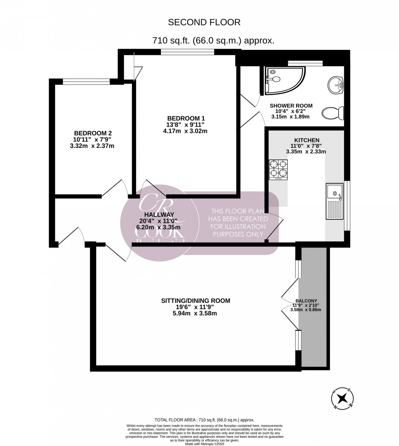 Floorplan for Belworth Court, Cheltenham