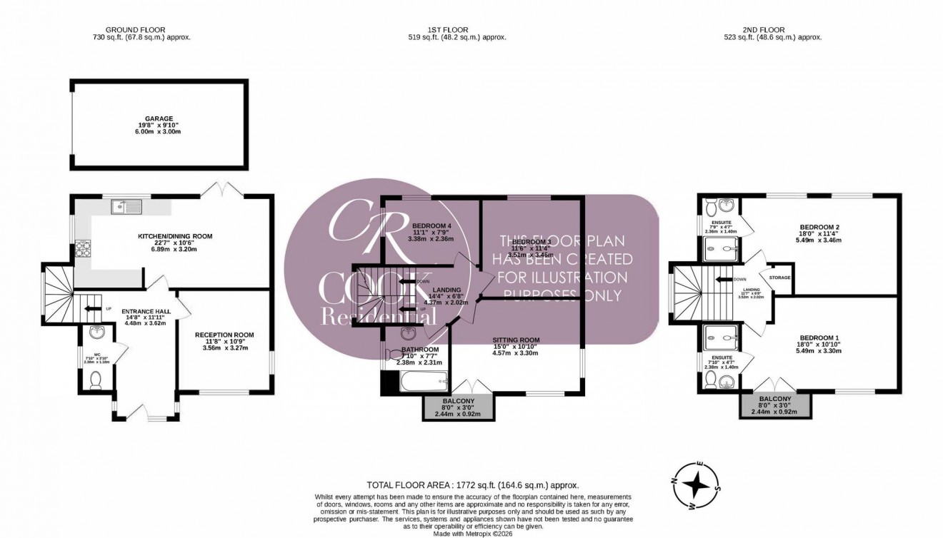 Floorplan for Ledbury Court, Cheltenham