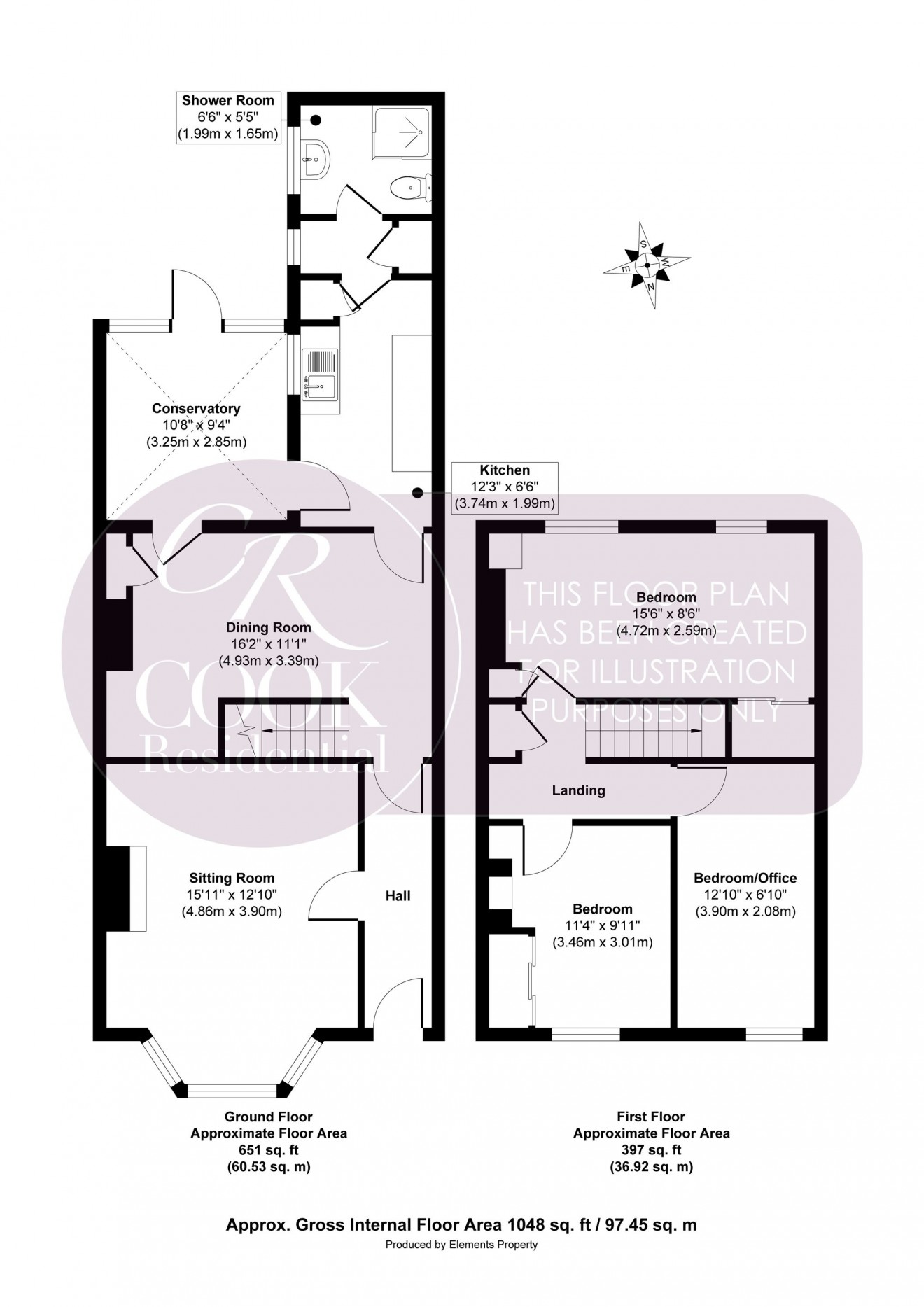 Floorplan for Ryeworth Road, Charlton Kings, GL52