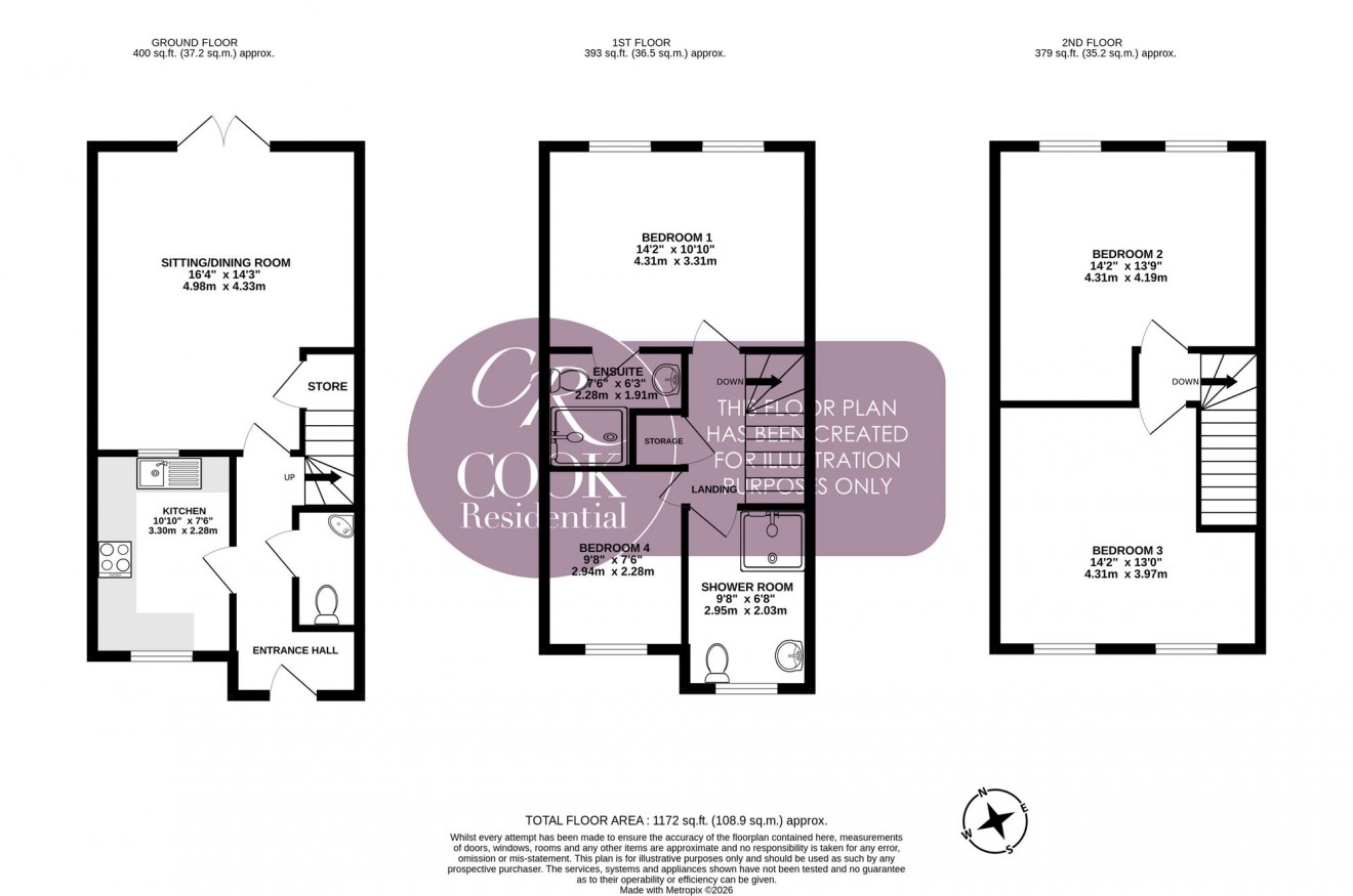 Floorplan for Sotherby Drive, Cheltenham