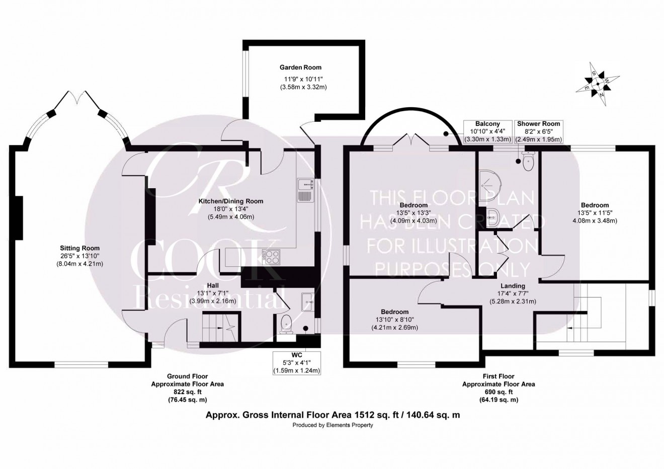 Floorplan for Arle Road, Cheltenham