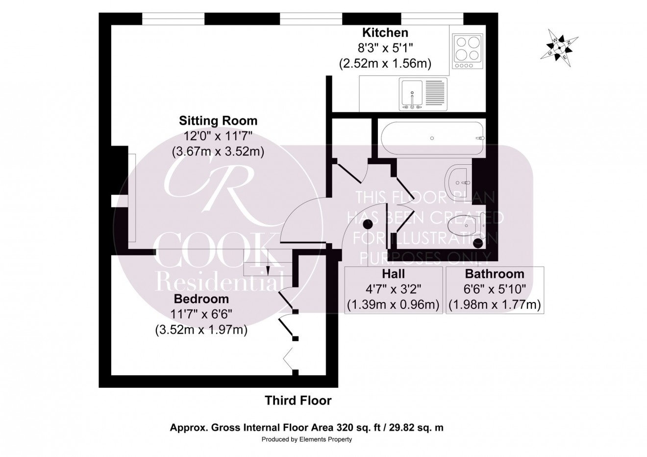 Floorplan for Lansdown Crescent, Lansdown