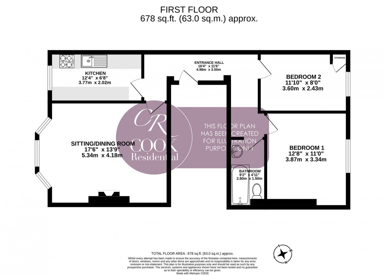 Floorplan for Clarence Square, Cheltenham