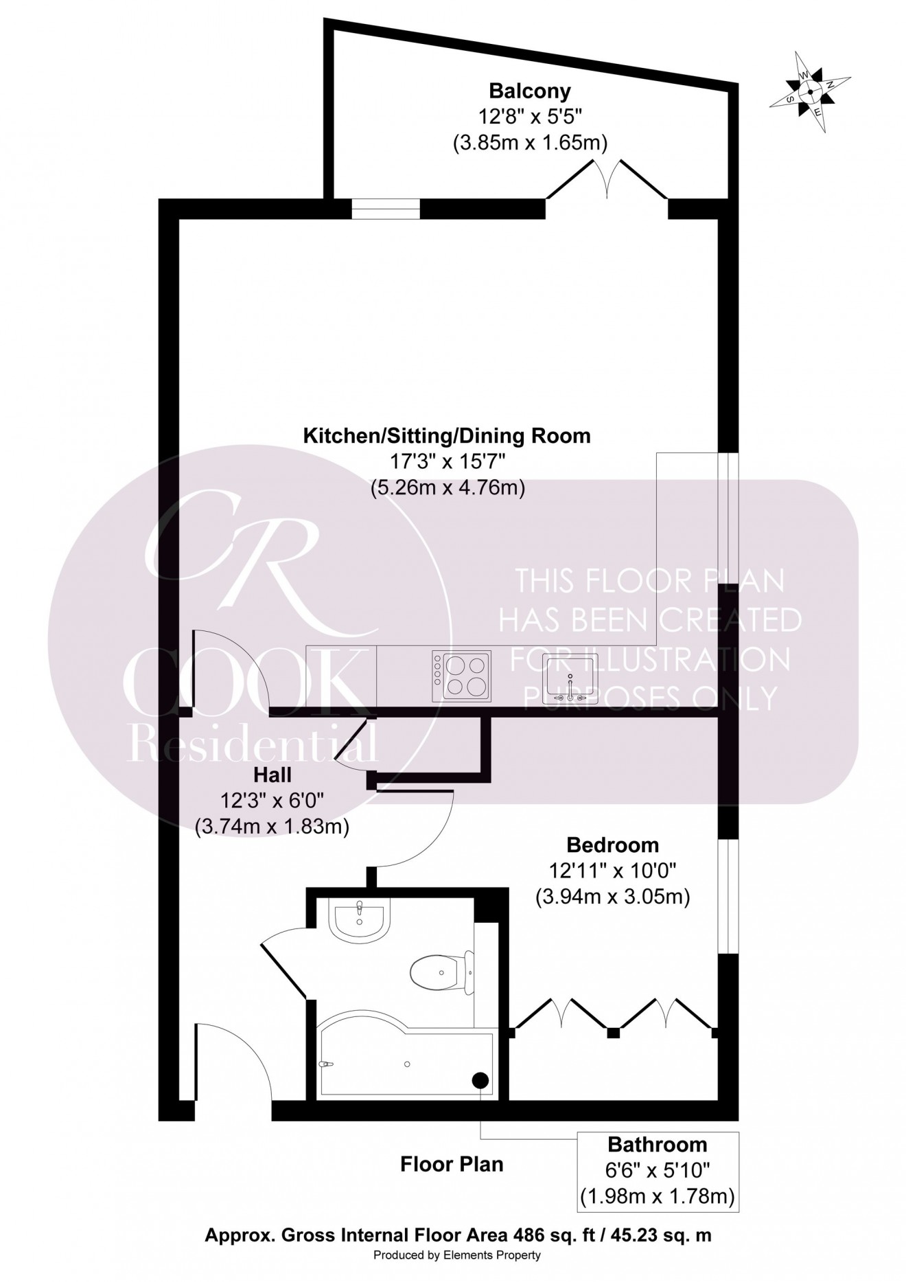 Floorplan for St. James Square, Cheltenham, GL50