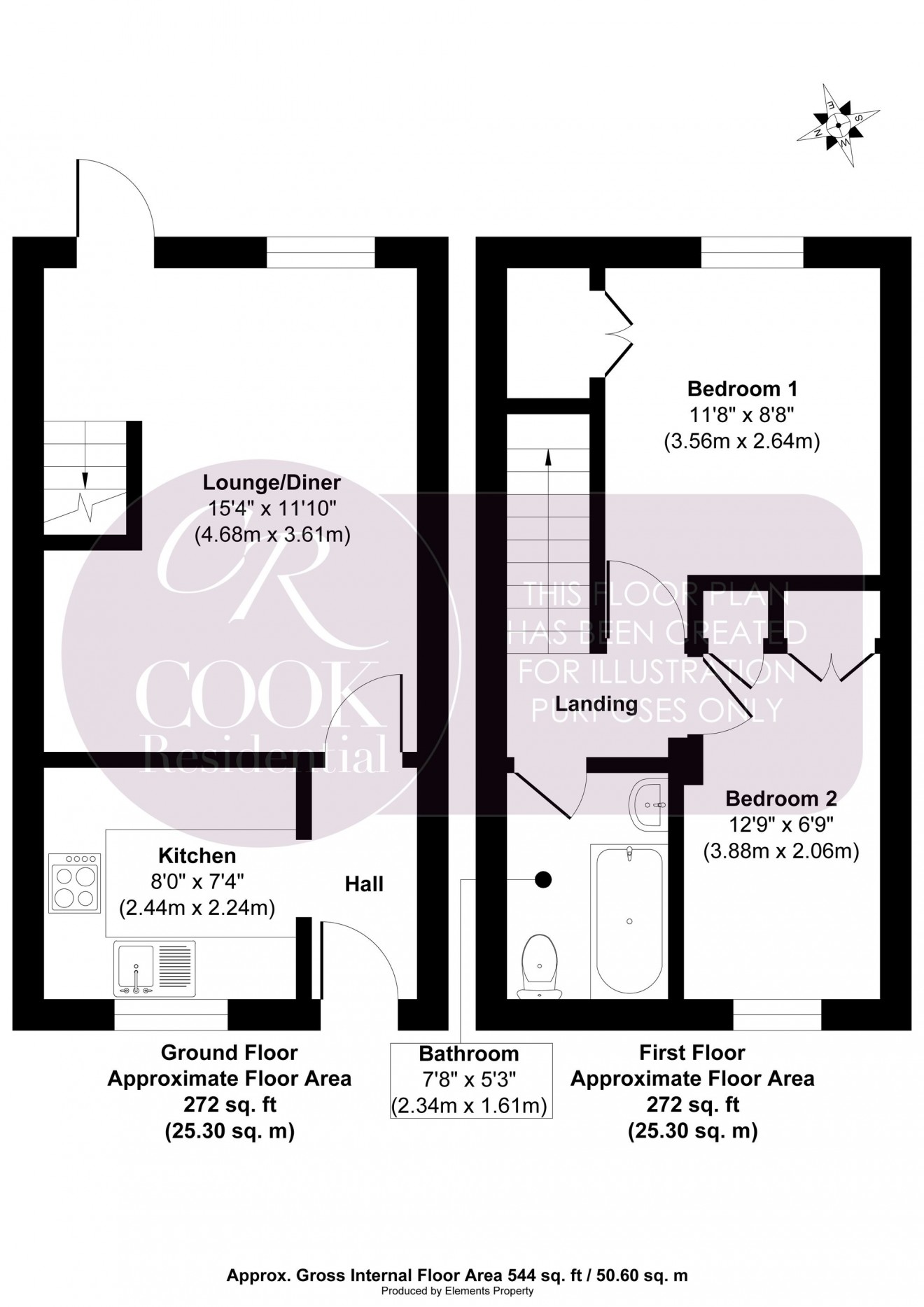 Floorplan for Chapman Way, Cheltenham
