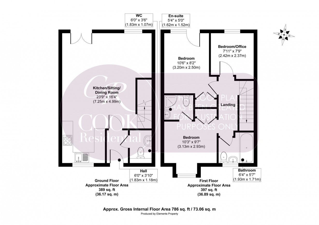 Floorplan for Arle Avenue, Cheltenham, GL51