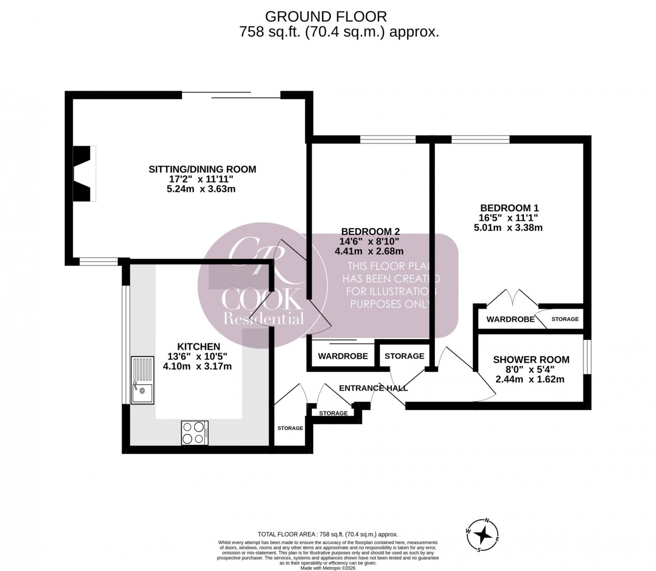 Floorplan for Evesham Road, Cheltenham